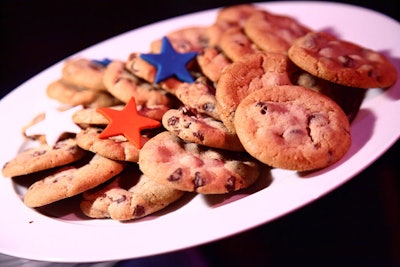 Design Cuisine's Americana dessert options included classic chocolate chip cookies.