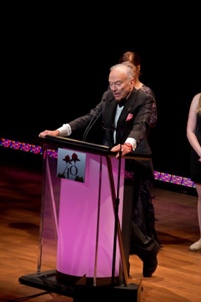 The board of directors presented the 'Legacy of Excellence' tribute to the late Evelyn Lauder, who passed last year. Her husband Leonard Lauder (pictured) spoke a few words on her behalf, perhaps the most touching moment of the evening.