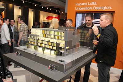 109 Oz advertises that the development, a six-storey building with 85 open-concept lofts, will be 'inspired' and 'undeniably Ossington.' A model of the property was displayed at the event.