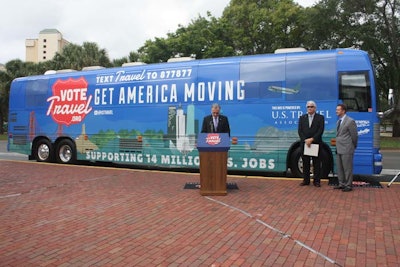 At the Orlando rally, local hospitality leaders shared information illustrating the travel industry's impact on Central Florida.