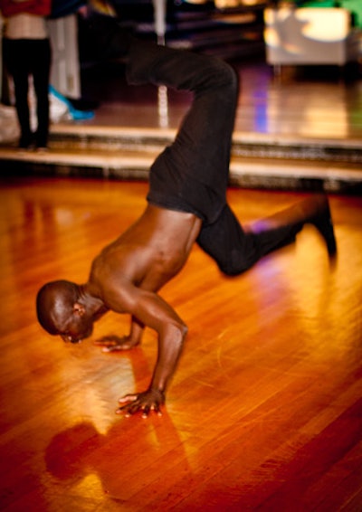 Classically trained hip-hop dancers performed at the event, previewing the Urban Corps: Transatlantic hip-hop festival that opened the following day.