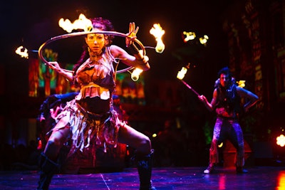 Tribal performers took to the event's main stage.