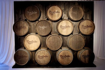 Don Julio turned Studio 450 into 'Casa de Don Julio' on Thursday night, bringing 500 guests to a space redecorated with Mexican furnishings. Authentic barrels from the tequila brand played up its heritage and were used as side tables and the three-dimensional backdrop for arrivals.