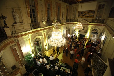 Guests danced in the main hall of the Anderson House.