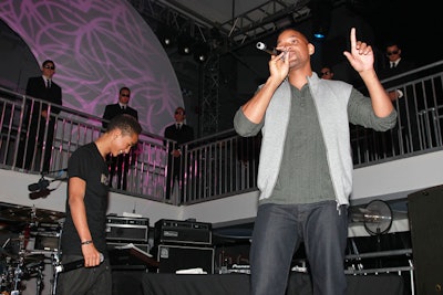 In a surprise move, Will Smith joined DJ Jazzy Jeff on stage. Smith and his son Jaden belted out some songs, including the theme from the Fresh Prince of Bel-Air and 1991 hit 'Summertime.'