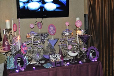 At the final after-party at Kyma Lounge, sponsor Hpnotiq set up a candy bar promoting its product, Harmonie.