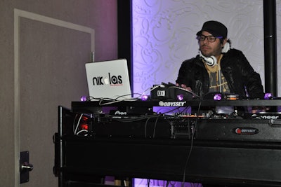 DJ Nikolas spun at the Kyma Lounge after-party.