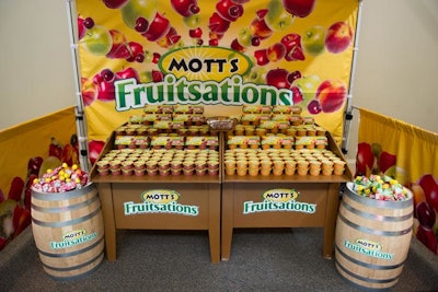 The product launch included plenty of samples of the new Mott's Fruitsations Fruit Rockets and +Veggies for both kids and their parents.