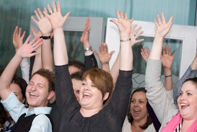 Like The Voice? One Voice from Creative Team Events assigns vocal coaches to teach harmonies to teams in a 45- to 90-minute activity, which ends with a performance. For groups of 20 to 1,000, prices start at $1,427.