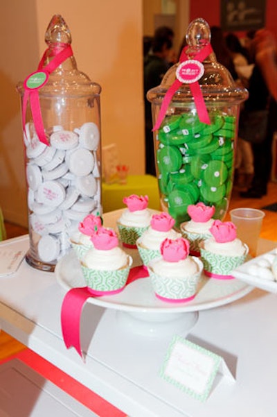 Candy-colored tape measures and cupcakes were part of the display at the 'Project Nursery' area, which showed off designer bedrooms for boys and girls.