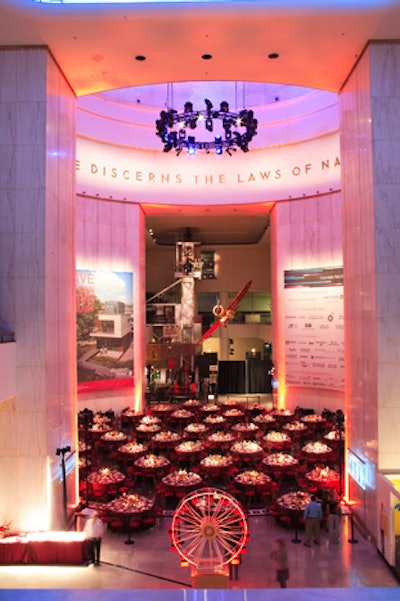 M.S.I. Rotunda: seated dinner: World’s Fair Theme
