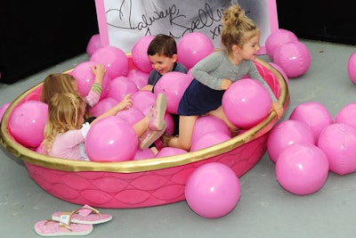 At the Baby Buggy for Havaianas collection launch at the London West Hollywood, kids played in pools done in designs that matched the patterns on the flip-flops.