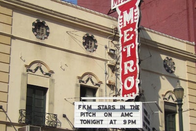 To celebrate its win on AMC's new series The Pitch, ad agency FKM threw a Hollywood-style watch party at downtown Houston's Majestic Theater, dubbed 'The Metro.'