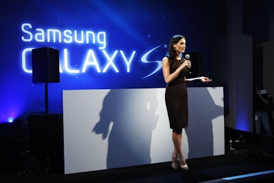 Twilight actress Ashley Greene hosted the New York event, speaking briefly about the new device and its functions.