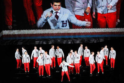 In honor of Tommy Hilfiger receiving the C.F.D.A.'s Lifetime Achievement award, the Princeton Footnotes performed a live tribute to designer. Naturally, the all-male a cappella group was outfitted in head-to-toe Tommy Hilfiger clothing.