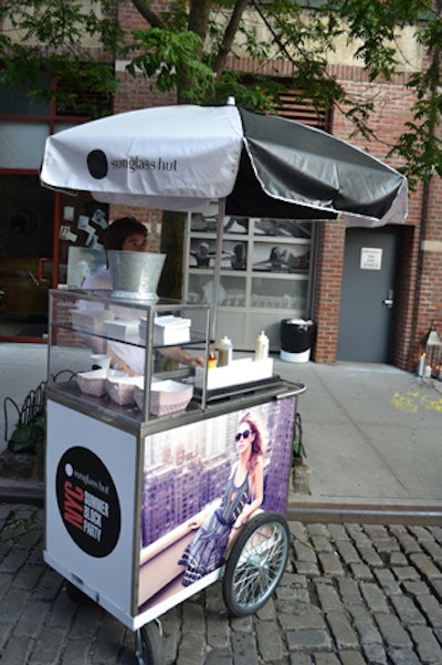 Several food carts were spread out throughout the event's footprint, offering small baskets of French fries and several taco options, including steak and fish.