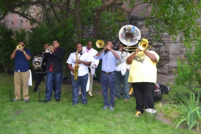 The Soul Rebels, a New Orleans-based brass band, performed live throughout the two-hour event and served as the evening's sole source of music.