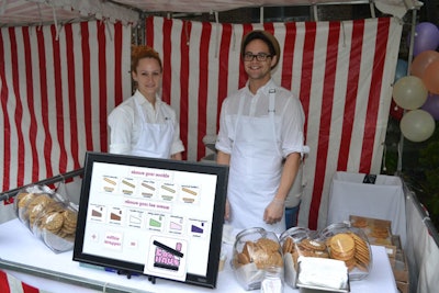 At the area for Coolhaus, attendees could customize their own ice cream sandwiches. The ice cream was kept chilled in special coolers on-site.