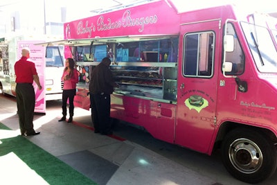 The JW Marriott Los Angeles L.A. Live now offers food truck catering. The trucks can park alongside the hotel's convention center or the adjacent event deck, and plenty of picnic-table style seating will be provided. Guests can wander among the parked trucks and order from the individually posted menus.