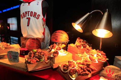 Team Up's Players' gala, which took place in Toronto earlier this year, featured food stations inspired by athletes.