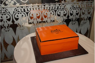 Hermes Box Cake for Event