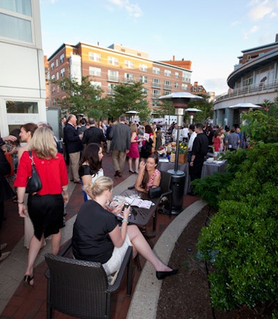 Planners wanted the venue to have an upscale feel, and the function ultimately took place on the patio of Fairmont Battery Wharf.