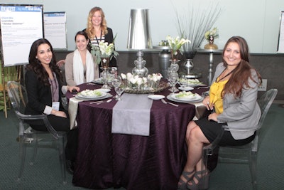 This year's Design Lab, led by Erin Patrick McDonald from Erin Patrick Event and sponsored by BBJ, featured an array of items for attendees to use in creating the perfect tabletop.