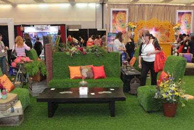 AFR Event Furnishings provided lounge furnishings where attendees could sit and relax, discussing the innovative new products featured on the trade show floor.