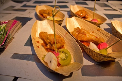 Andrea Reusing of Lantern looked to Chungking Express to create her dish of Korean-fried poulet rouge chicken, served with summer pickles.