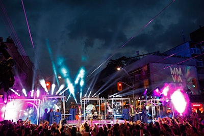 The second stage on Queen and John Streets had a more intimate atmosphere for some of the performing bands.