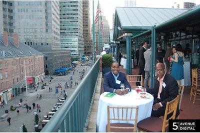 Outdoor Terrace: Corporate Cocktail Reception