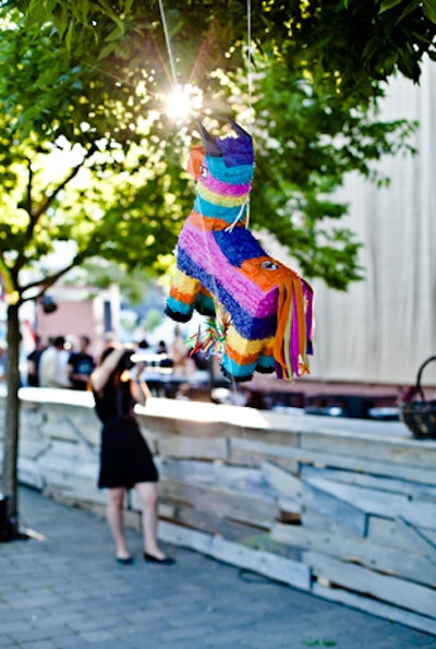 At the Power Ball in Toronto, piñatas made for a kid-friendly activity.