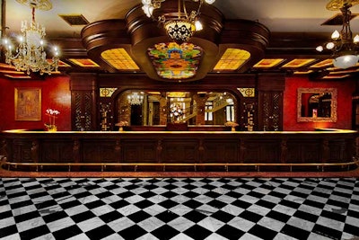 English Bar Room View From Courtyard
