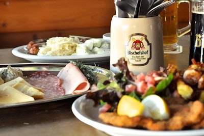 Wirtshaus’s authentic German menu, featuring Oktoberfest food and drink specials.