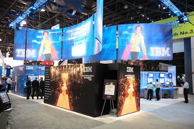 Lighting and video for National Retail Federation I.B.M. booth, New York