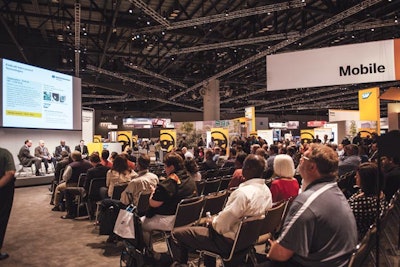 Attendees could watch the keynotes or head to one of the 200-seat theaters that hosted 20-minute presentations.