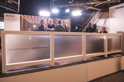 Interviews with executives were streamed live from a studio.