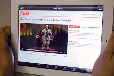 TED's iPad app.