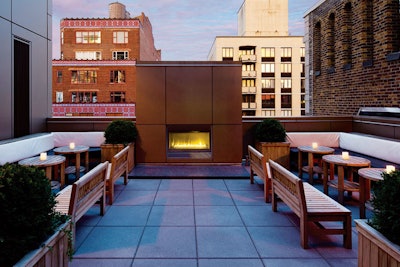The alfresco space of the Gansevoort Park Avenue can give groups some fresh air.