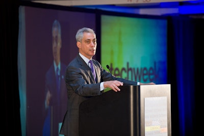 Mayor Rahm Emanuel presented the opening keynote address on the morning of June 22. The mayor 'was very popular for obvious reasons,' said planner Arabella Santiago. 'Other popular speakers included out-of-towners: Travis Kalanick, C.E.O. of Uber, and Leah Busque, founder of TaskRabbit, both from start-ups in San Francisco.'