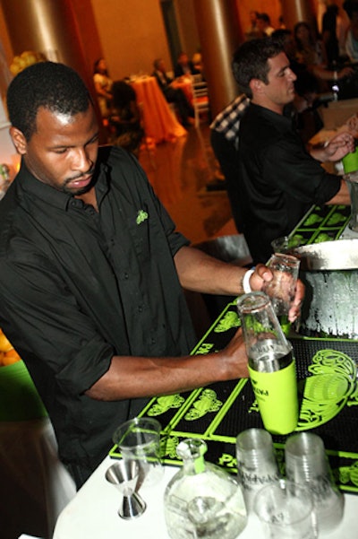 Patrón also setup a muddling station where bartenders taught guests how to make their own cocktails.
