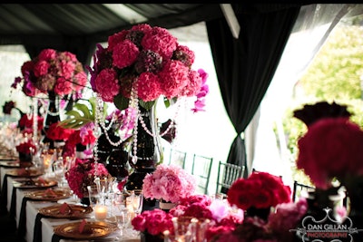 Beautiful Table Decor for a Tented Fall Wedding in Salem, Massachusetts