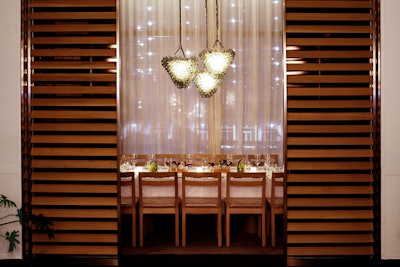 Jalousie Room: this gorgeous private dining room holds up to 12 comfortably.