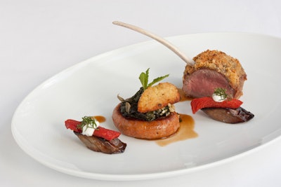 Tasting of Lamb: an exquisitely prepared roasted lamb loin with merguez.