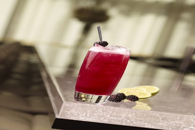 Blackberry Mojito: one of our numerous signature cocktails.