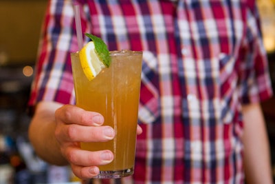 At Back Deck in Boston, general manager Brian Corcoran developed a brisk-weather version of classic summer cocktail the Arnold Palmer. This version, called the 'Ginger Arnold Palmer,' adds craft-distilled Berkshire bourbon and spicy ginger liqueur to iced tea and fresh-squeezed lemonade.