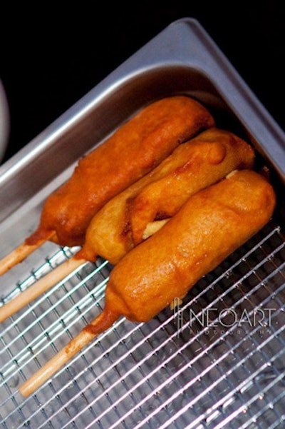 Delicious mini corn dogs