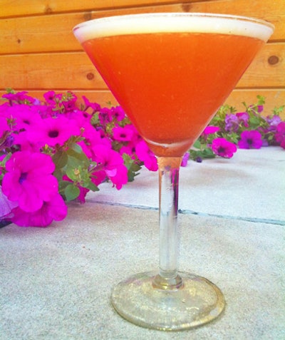 At Three Forks in Chicago, Clark Grant and Lance Gresak—the restaurant's executive chef and wine director, respectively—concocted the 'Pocket Square.' Also made with Templeton Rye whiskey, the cocktail also includes chai tea simple syrup, lemon juice, egg white, and Italian apertif Aperol.