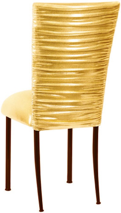 Chameleon Chair With Metallic Gold Chloe Cover