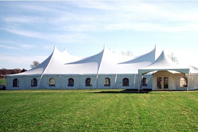 Pole Tent for Wine-Tasting Event